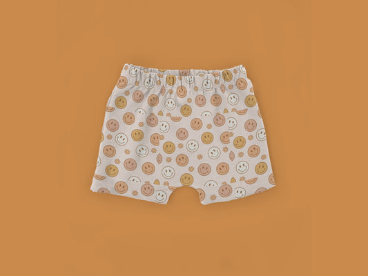 Floral Smileys Shorts